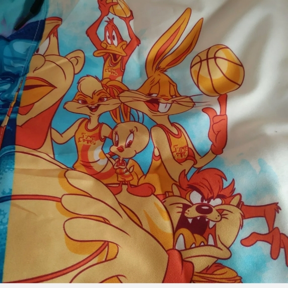 Cosplay Men's Size Large Multicolored Swim Trunks "Space Jam LJ Squad" - Picture 7 of 9